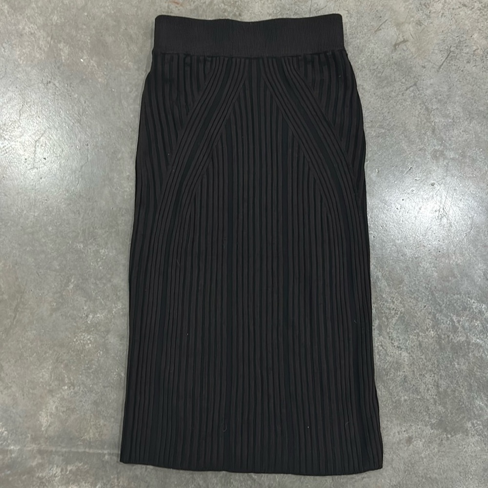 Long striped skirt